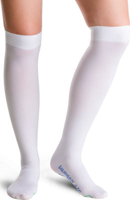 Varisan A.T.E. Graduated Compression Calf High Socks 18 mmHg White