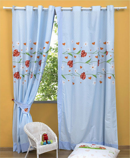 Fennel Easter Bunny Curtain with Grommet Tops