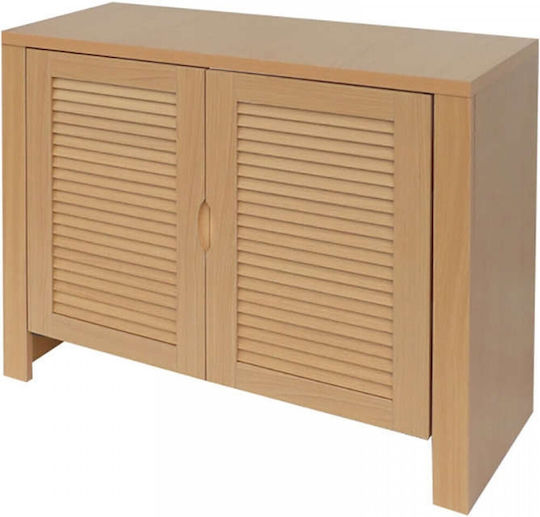 Zita Plus Holz-Schuhorganisator mit 3 Regalen Beiges M80xT32xH70cm