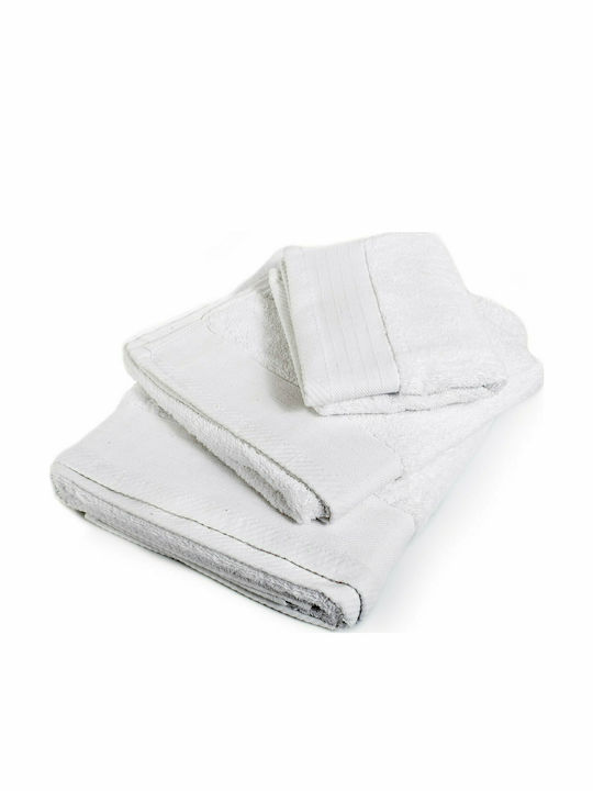 Dimcol Facecloth Πενιέ 50x100cm. White Weight 500gr/m²