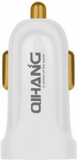QIHANG QH-1740 Încărcător Auto 3A Încărcare Rapidă cu un Port: 1xUSB Alb Culoare