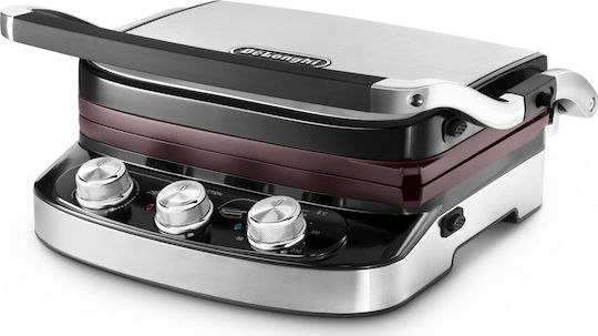 De'Longhi CGH 912C Sandwich Maker Grill with Removable Plates 1500W Inox