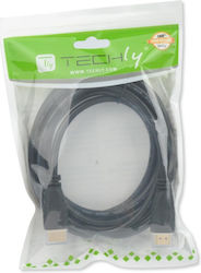 Techly ICOC HDMI2-4-060 HDMI 2.0 HDMI male - HDMI male 6m Μαύρο
