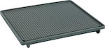 Kazis Baking Plate Double Sided with Cast Iron Grill Surface 44x40x2cm