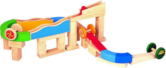 Plan Toys Τουβλάκια Οικοδομικό Υλικό με Ρόδες Ξύλινα για 4+ Ετών 36τμχ
