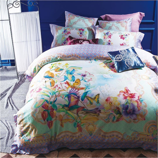 Fennel Комплект Плик за Завивка Памучен Кинг Сайз с 2 Калъфки 220x240 DC-300L-220240-003 Многоцветен