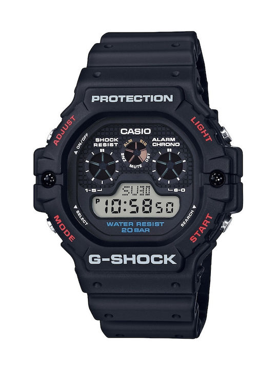 Casio G-Sport Digital Men's Watch 46.8mm Chronograph Battery with Black Rubber Strap
