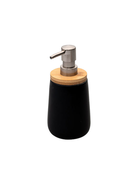 Estia Bamboo Tabletop Porcelain Dispenser Black...