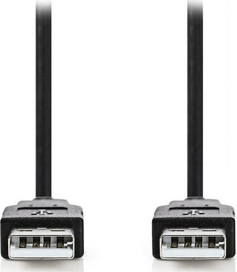 Nedis USB 2.0 Cable USB-A male - USB-A male 5m (CCGP60000BK50)