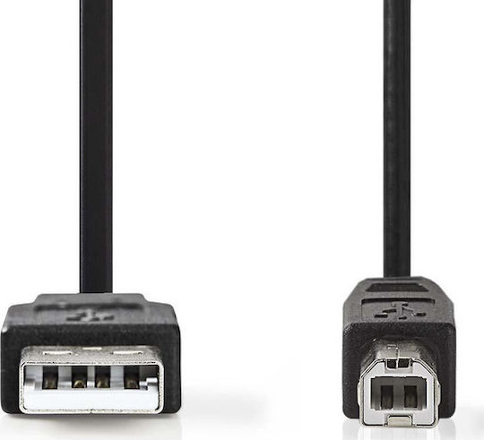 Nedis USB 2.0 Кабел USB-A мъжки - USB-B мъжки Черен 2м CCGP60100BK20
