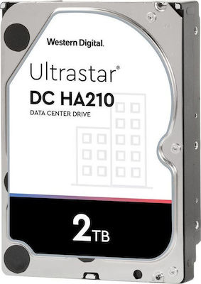 Western Digital Ultrastar DC HA210 2TB HDD Σκληρός Δίσκος 3.5" SATA III 7200rpm με 128MB Cache για Καταγραφικό / NAS / Server