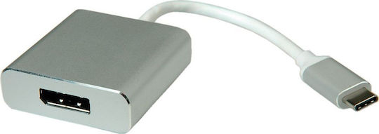 Roline Конвертор USB-C Мъжки към DisplayPort Женски Сребрист 1 Брой 12.03.3220