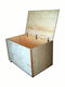 Wooden Outdoor Storage Box Brown 100x60x60cm