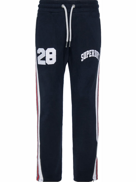 Applique International Taped Sweatpants without Elastic Navy Blue