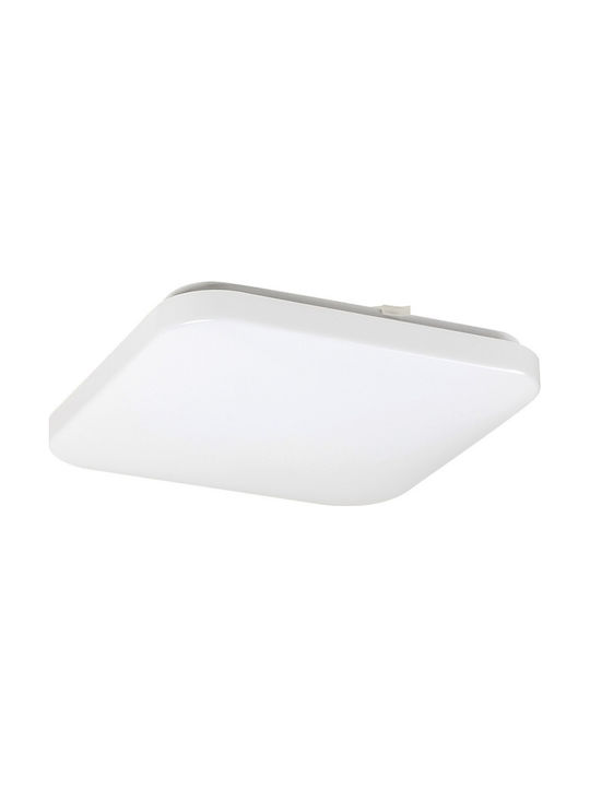 Rabalux Rob Μοντέρνα Μεταλλική Πλαφονιέρα Οροφής με Ενσωματωμένο LED σε Λευκό χρώμα 30.7cm