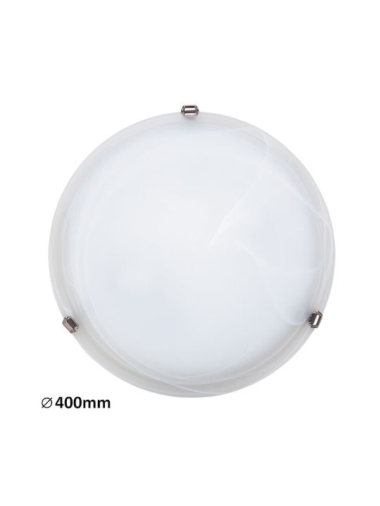 Rabalux Alabastro Deckenleuchte 40cm Weiß mit F...