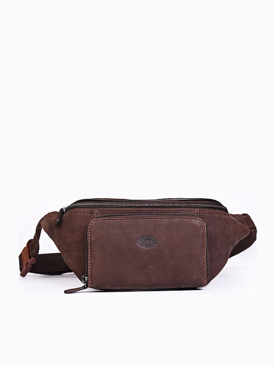 Leather Waist Bag Brown