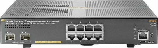 HP Aruba 2930F Managed L3 Switch with 8 Gigabit (1Gbps) Ethernet Ports and 2 SFP Ports