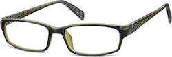 Sunoptic Plastic Eyeglass Frame Black CP172B