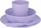 Bobo & boo Feeding Set made of Bamboo Purple 5pcs