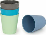 Bobo & boo Toddler Bamboo Cups 4pcs for 24m+ Multicolour