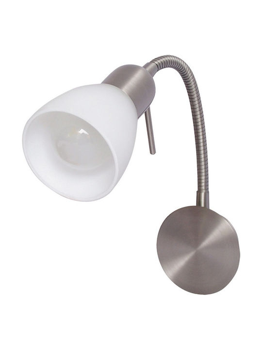 Rabalux Soma Lamp Wall Socket Silver 22.5x20.5x8cm