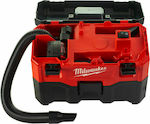 Milwaukee M18 VC2-0 Nass- und Trockensauger Flüssigkeiten / Feststoffe Ohne Ladegerät und Batterie mit Behälter 7.5Es