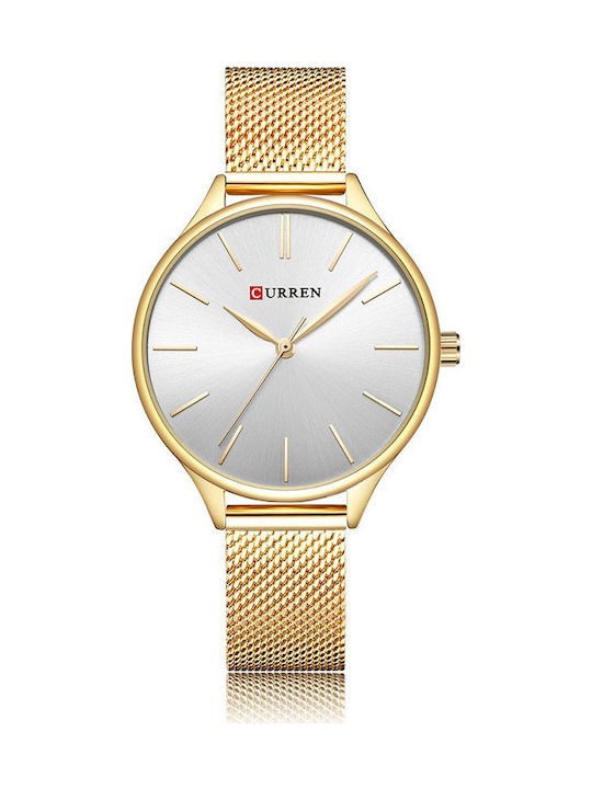 Curren Watch with Metal Bracelet Gold - Silver