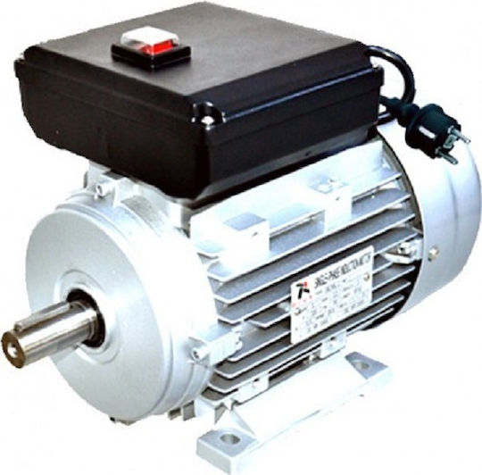 Plus MY 8024 Μονοφασικός Ηλεκτροκινητήρας 1hp Μέγιστων Στροφών 1400rpm με Σφήνα 220V