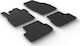 Lampa Set of Front and Rear Mats 4pcs Tray Type for Seat Arona Black
