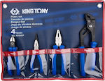 King Tony Pliers set Straight 4pcs