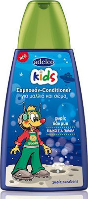 Adelco Υποαλλεργικό Παιδικό Σαμπουάν & Conditioner "Kids Boy" σε Μορφή Gel 300ml