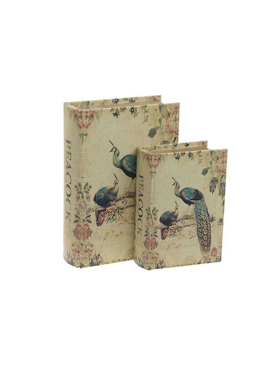 Inart Set Cutii Decorative În formă de carte 2buc Inart Set Cutii Decorative În formă de carte 2buc