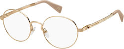 Marc Jacobs Metal Eyeglass Frame Gold MARC245 DDB