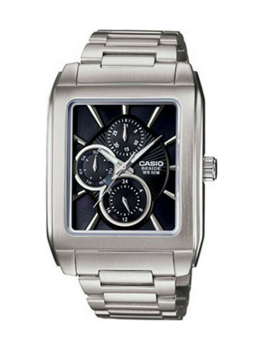 Casio Standard Watch Battery with Silver Metal Bracelet