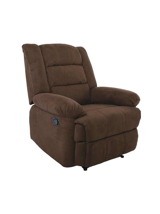 Julia Relaxsessel mit Fußhocker Braun 93x90x100cm