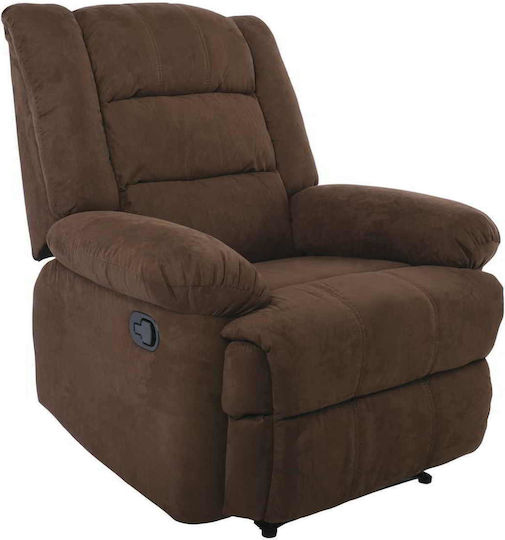 Julia Relaxsessel mit Fußhocker Braun 93x90x100cm