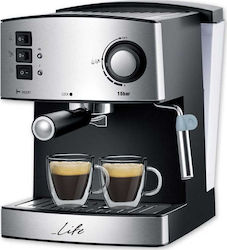 Life ESP-100 221-0090 Mașină de cafea espresso 850W Presiune 15bar Argint