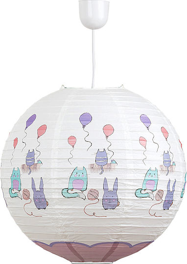 Rabalux Cathy Einfaches Licht Kinderdeckenleuchte Deckenleuchte mit Fassung E27 Mehrfarbig 40x47cm