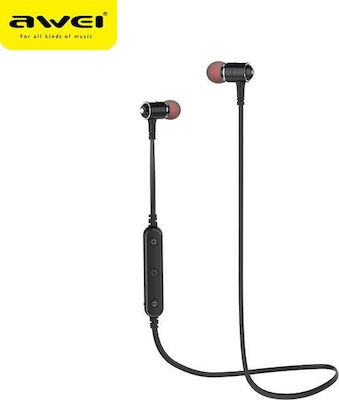 Awei B930BL In-ear Bluetooth Handsfree Ακουστικά με Αντοχή στον Ιδρώτα Μαύρα