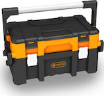 Tactix Hand Toolbox Plastic with Tray Organiser W58xD35.4xH28.6cm