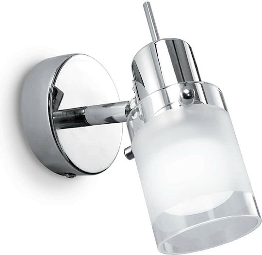 Ideal Lux Elis Einzel Spot mit Fassung E14 in Silber Farbe