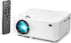 Technaxx TX-113 Mini Projector Λάμπας LED με Ενσωματωμένα Ηχεία Λευκός