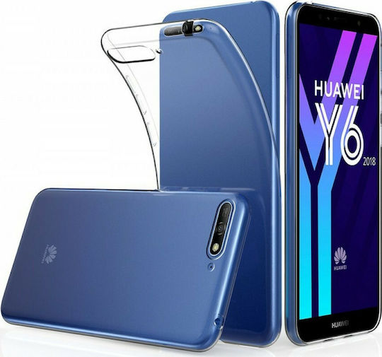 iPaky Effort Umschlag Rückseite Silikon Transparent (Huawei Y7 2018/Y7 Prime 2018)