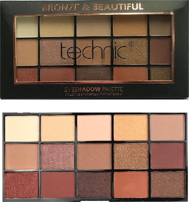 Technic Bronze & Beautiful Paletă cu Farduri de Pleoape Formă Solidă 30gr