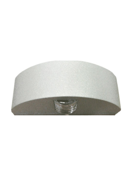 Adeleq Modern Wall Lamp with Socket G9 Gray