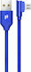 Puridea L23 1m Angle (90°) / Braided USB 2.0 to micro USB Cable Blue