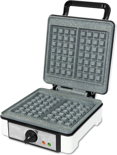 Cecotec Fun Gofrestone Double Aparat Vafe pentru Vafe Rectangulare cu 2 Compartimente 1200W