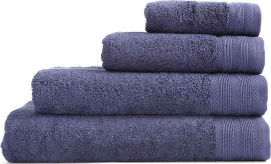 Nef-Nef Homeware Facecloth 50x90cm Navy Weight 550gr/m²