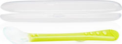 Nuby Baby Silicone Spoon with Case Yellow